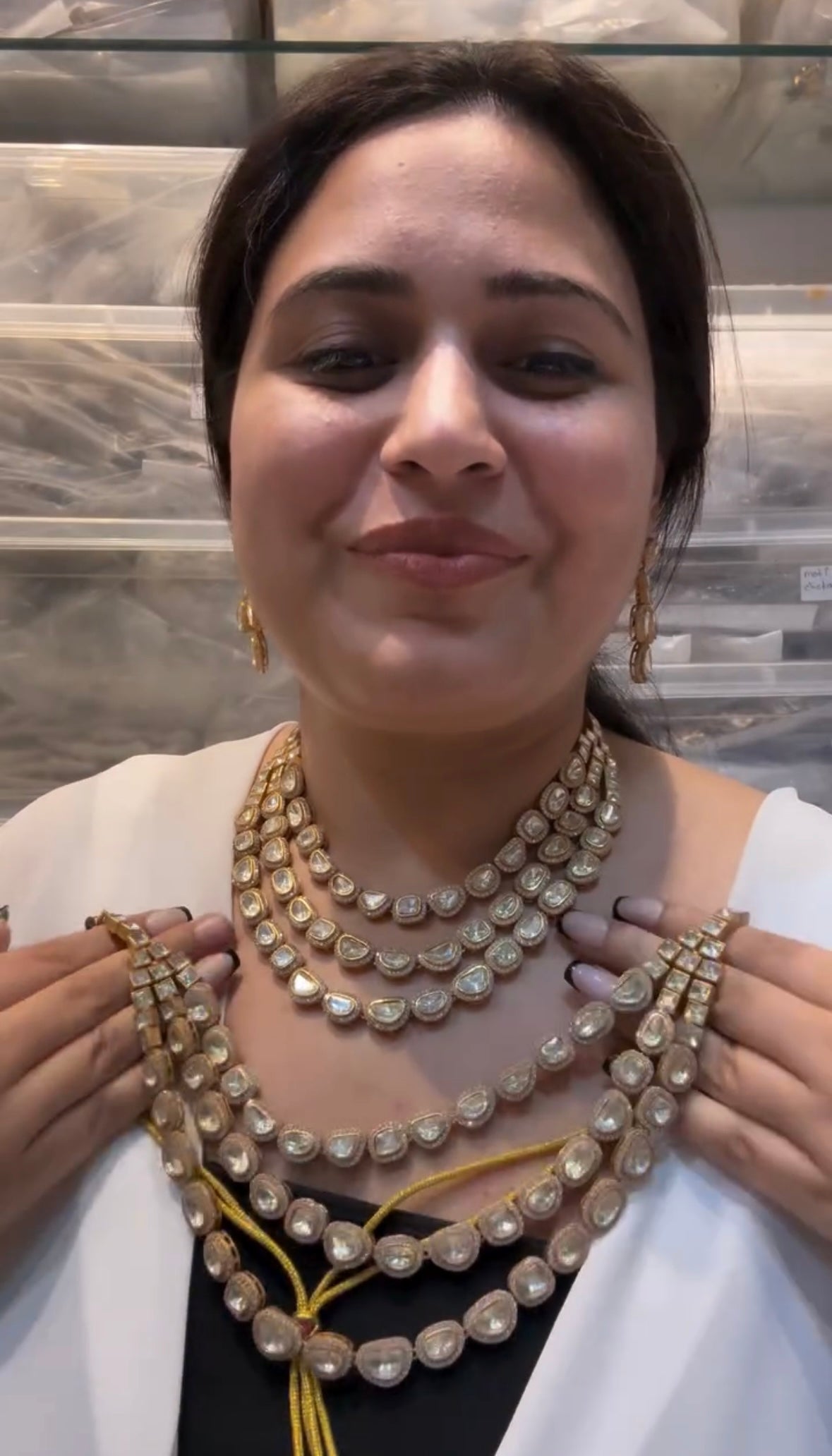 Moissanite Necklace Set