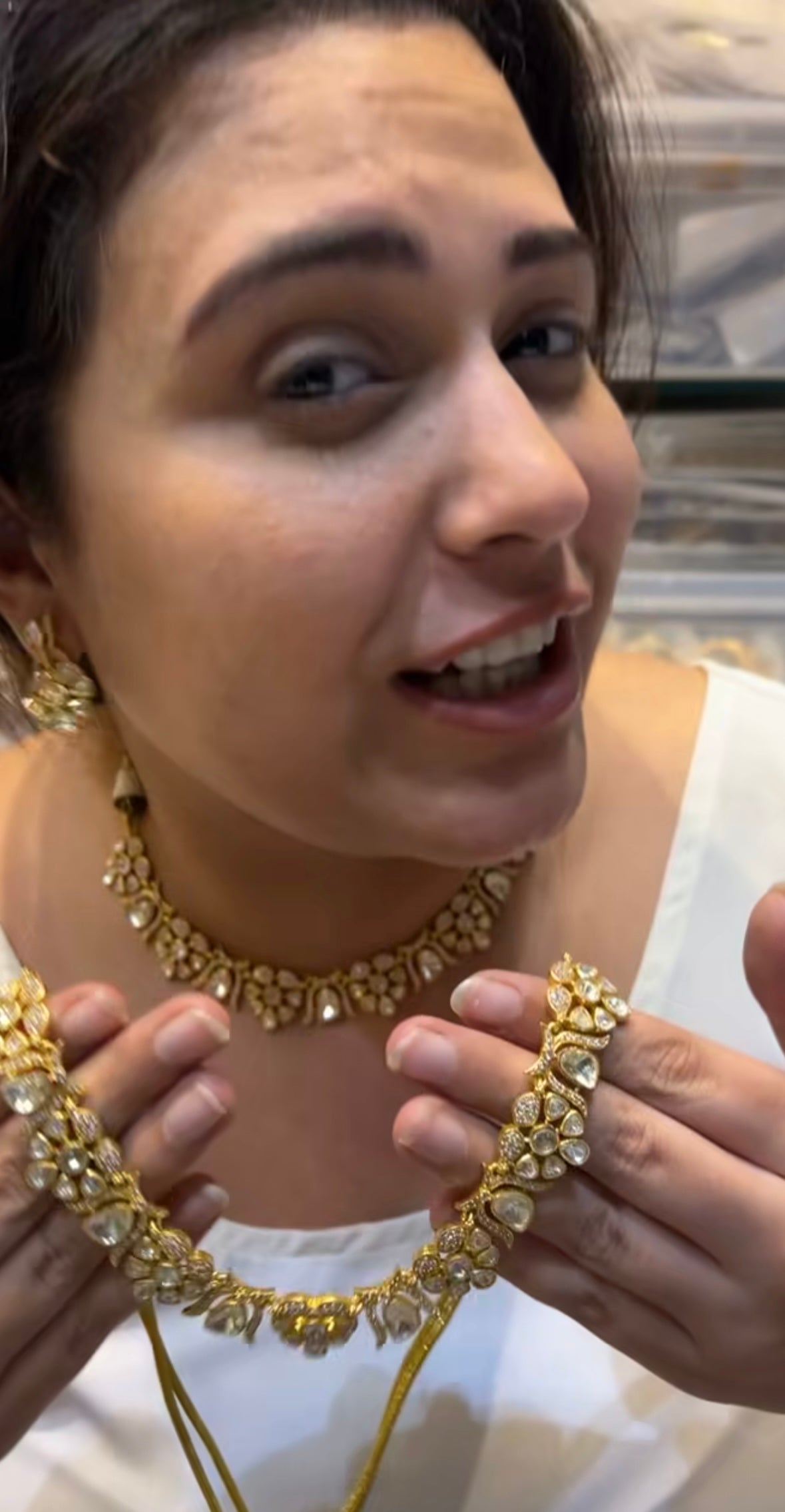 Moissanite Necklace Set