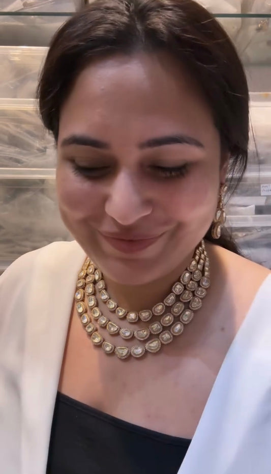 Moissanite Necklace Set