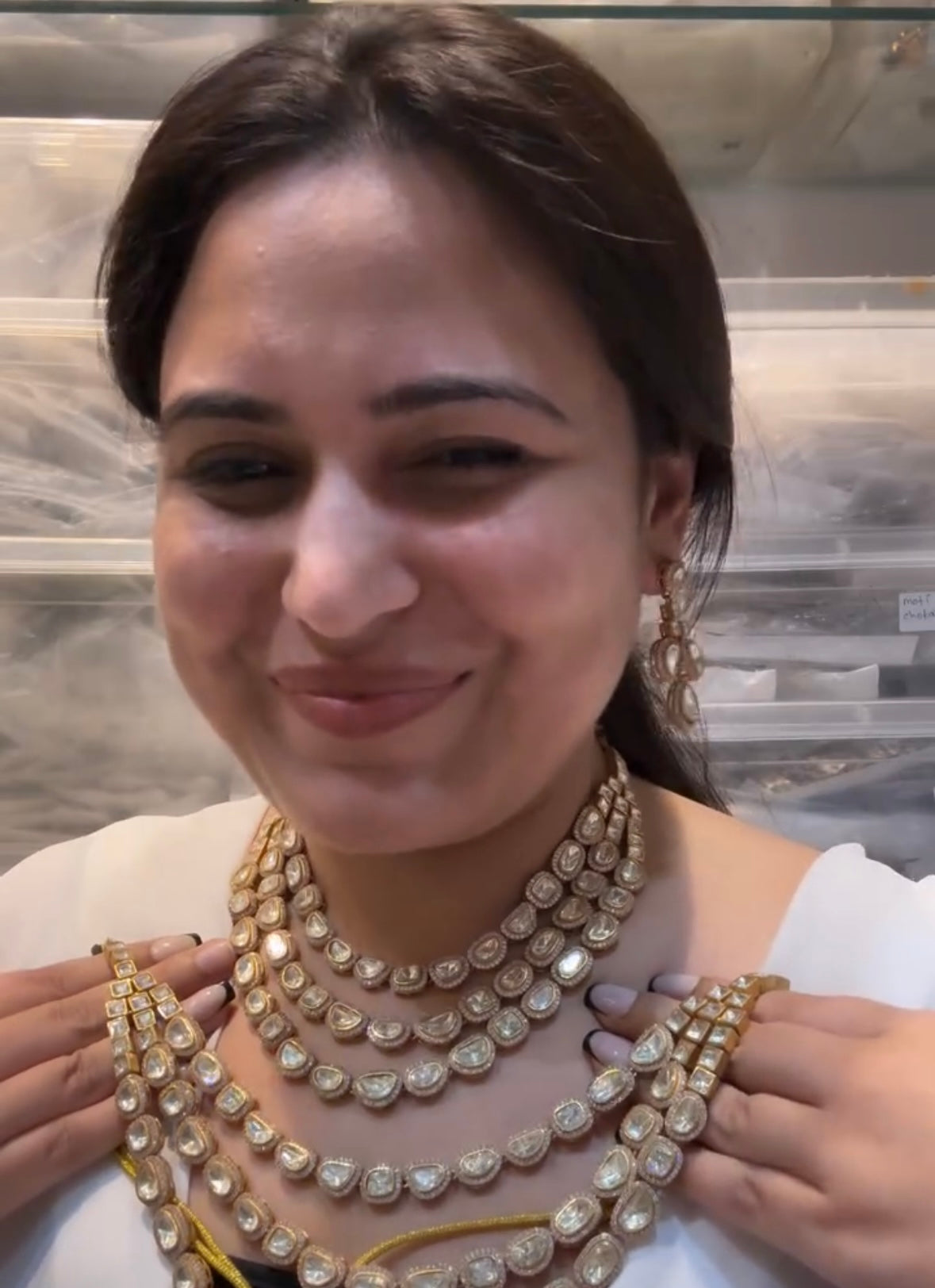 Moissanite Necklace Set